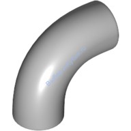 Деталь Лего Кубик Круглый 1 х 1 D. Градусов - Без Шляпки - Тип 2 - С Отверстием Под Ось Цвет Светло-Серый