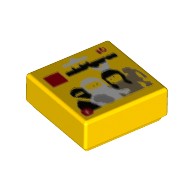 Деталь Лего Плитка 1 х 1 с Коллекционными Минифигурками Цвет Желтый
