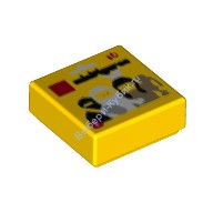Деталь Лего Плитка 1 х 1 с Коллекционными Минифигурками Цвет Желтый