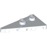 Деталь Лего Пластина Клин 4 х 2 Заостренная Левая Цвет Белый