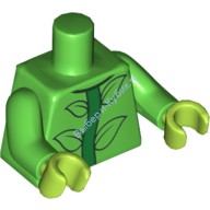 Деталь Лего Торс С Рисунком Цвет Ярко-Зеленый