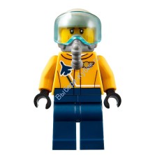 Минифигурка Лего Сити Пилот