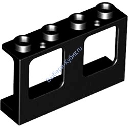 Деталь Лего Окно 1 х 4 х 2 С Отверстием Сверху И Снизу Под Стекло Цвет 