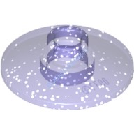 Деталь Лего Тарелка 2 х 2 Перевернутая Цвет Блестящий Прозрачно-Фиолетовый