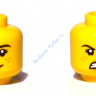 Деталь Лего Голова Минифигурки Женская Двухсторонняя Цвет Желтый