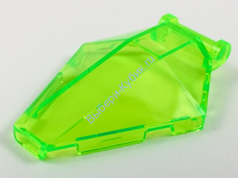 Деталь Лего Лобовое Стекло 6 х 4 х 1 Шестиугольная С Ручкой Цвет Прозрачно-Ярко-Зеленый