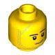 Деталь Лего Голова Минифигурки Мужская Цвет Желтый