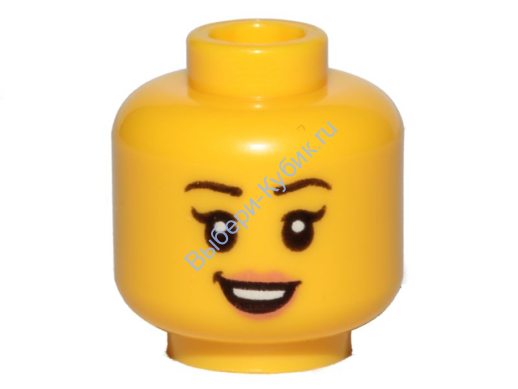 Деталь Лего Голова Женская Цвет Желтый