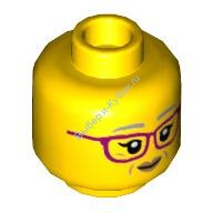 Голова Минифигурки LEGO Двусторонняя Цвет Желтый (3626pb2933)
