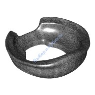 Деталь Лего Шарф Для Лица Ниндзя Цвет Перламутрово-Темно-Серый