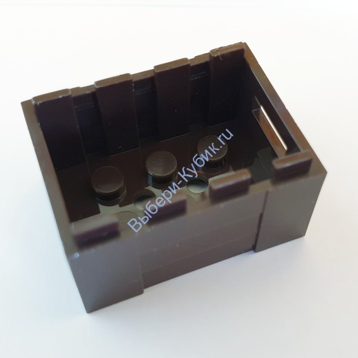 Деталь Аналог Совместимый С Лего Ящик коричневый