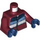 Деталь Лего Торс С Рисунком Цвет Темно-Красный