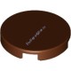 Деталь Лего Плитка Круглая 2 х 2 С Креплением Под Штырек Снизу Цвет Коричневый