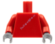 Деталь Лего Торс Цвет Красный