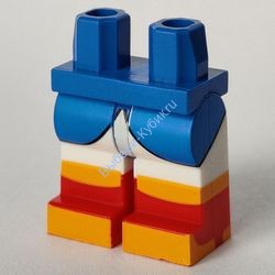 Деталь Лего Ноги С Рисунком Цвет Синий