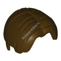 Деталь Лего Волосы С Пробором Цвет Темно-Коричневый