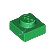 Деталь Лего Пластина 1 х 1 Цвет Зеленый