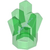 Деталь Лего Камень / Кристалл 1 х 1 5 Точек Цвет Прозрачно-Зеленый