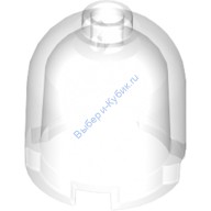 Деталь Лего Кубик Круглый 2 х 2 х 1 2/3 Верх Купола - Пустотелый Штырек Цвет Прозрачный