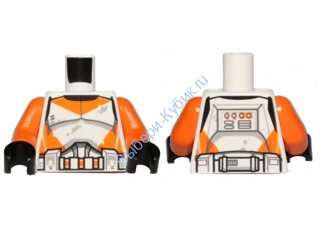 Деталь Лего Торс С Рисунком Цвет Белый