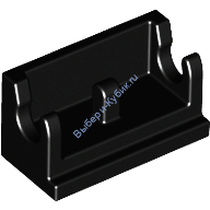 Деталь Лего Петля 1 х 2 База Цвет Черный