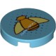 Деталь Лего Плитка Круглая 2 х 2 с Пчелой Цвет Умеренно-Лазурный