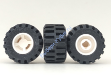 Детали Лего Колесо Диаметром 11 мм x 12 мм Цвет Белый