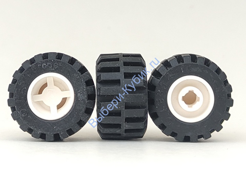 Детали Лего Колесо Диаметром 11 мм x 12 мм Цвет Белый