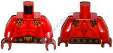 Детали Лего Торс Цвет Красный
