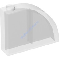 Деталь Лего Скос Закругленный 4 x 1 x 2 2/3 Цвет Прозрачный