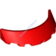 Деталь Лего Лобовое Стекло 3 х 6 х 1 Изогнутое Цвет Красный