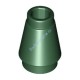 Деталь Лего Конус 1 х 1 С Верхним Пазом Цвет Темно-Зеленый