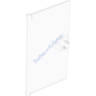 Деталь Лего Дверь 1 х 4 х 6 С Штырьком - Ручкой Цвет Прозрачный