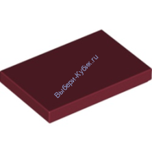 Деталь Лего Плитка 2 х 3 Цвет Темно-Красный