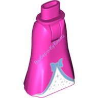 Деталь Лего Мини Долл Ноги С Рисунком Цвет Темно-Розовый