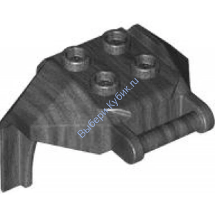 Деталь Лего Броня Для Большого Робота С Ручкой Цвет Перламутрово-Темно-Серый