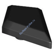 Деталь Лего Плитка Модифицированная 1 х 2 Кристалл Цвет Черный