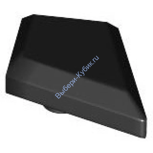 Деталь Лего Плитка Модифицированная 1 х 2 Кристалл Цвет Черный