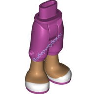 Деталь Лего Мини Долл Ноги С Рисунком Цвет Маджента