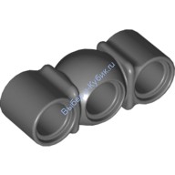 Деталь Лего Техник Бим 1 х 3 С Отверстием Для Шара В Центре Цвет Темно-Серый