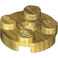 Деталь Лего Пластина Круглая 2 х 2 С Отверстием Под Ось Цвет Перламутрово-Золотой