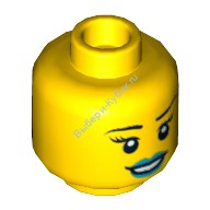 Голова Минифигурки LEGO Женская Цвет Желтый (3626pb1208)
