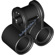 Деталь Лего Техник Коннектор Перпендикулярный Двойной Цвет Черный