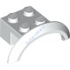 Деталь Лего Автомобильное Крыло 4 х 2 1/2 х 1 С Аркой Круглое Цвет Белый