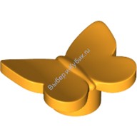 Деталь Лего Бабочка С Держателем Для Гвоздиков Цвет Ярко-Светло-Оранжевый