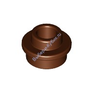 Деталь Лего Пластина Круглая 1 х 1 С Открытым Штырьком Цвет Коричневый