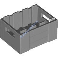 Деталь Лего Ящик С Отверстиями Для Переноски Цвет Светло-Серый