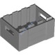 Деталь Лего Ящик С Отверстиями Для Переноски Цвет Светло-Серый