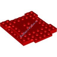 Деталь Лего Кубик Модифицированный 8 х 8 С 1 х 4 Выемкой И С 1 х 4 Пластиной Цвет Красный