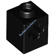 Деталь Лего Техник Кубик 1 х 1 С Отверстием Под Ось Цвет Черный